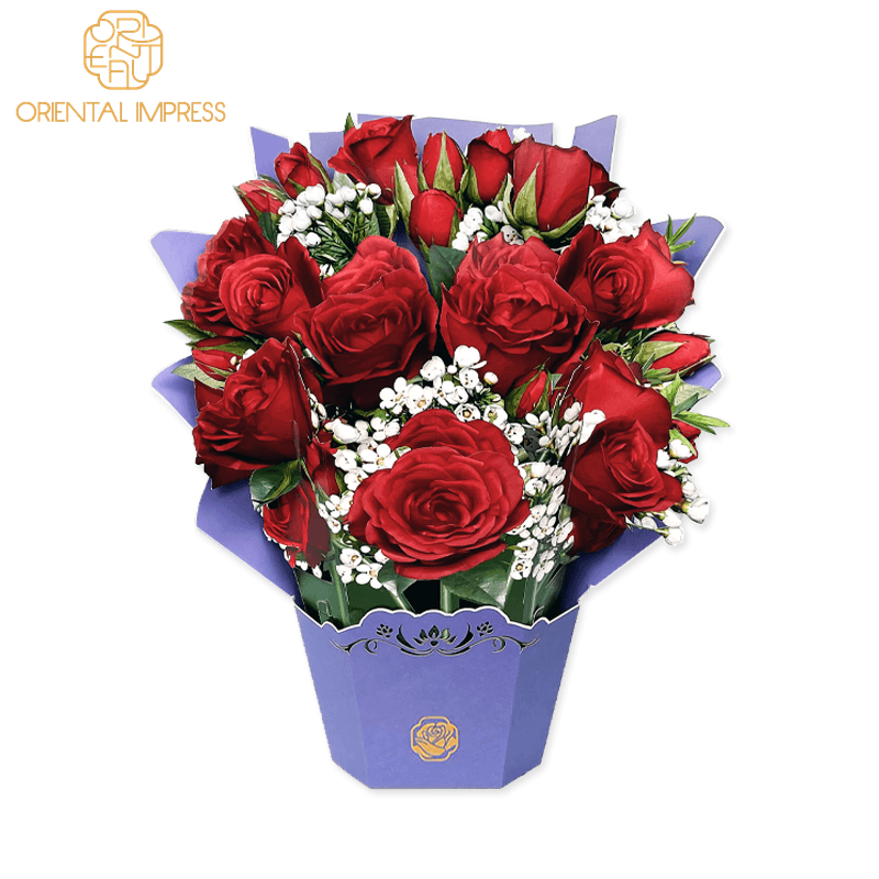 OIGC-803 Rose(Red) Pop Up Card